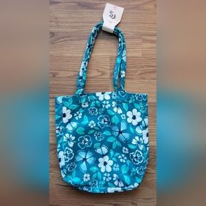 NWT Sincerely Jules Girls Blue Floral Tote Purse